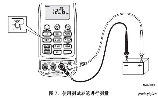 使用Fluke 772 和 773 毫安型钳表测试表笔进行测量