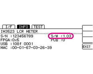 LCR测试仪IM3523/IM3533/IM3533-01版本升级